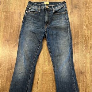 Mother ankle fray jeans